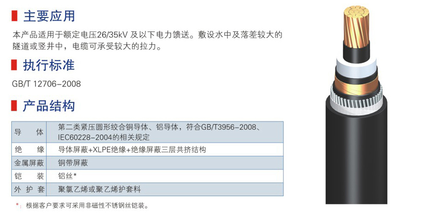 中壓電力電纜